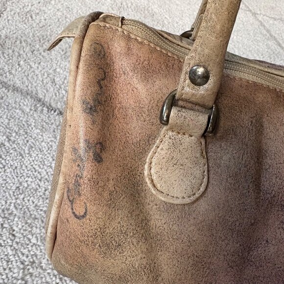 Vintage Hand-Painted Leather Satchel Safari Animals Emily Ann of Boca Raton - Picture 6 of 10